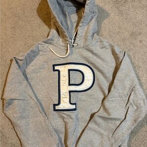 Good American Gray Hoodie with Letter P